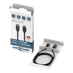 Kabel USB-C/Lightning ANSMANN 1.2m czarny
