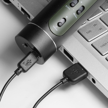 Bezprzewodowy mikrofon karaoke z głośnikiem Technaxx Bluetooth, do 10m (czarny)/uszkodzone opakowanie