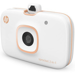 Aparat z drukarką 2in1 HP Sprocket + wkład 30 szt + karta MicroSD 8GB biały