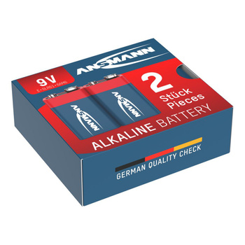 Baterie alkaliczne ANSMANN 2 x E/6LR61 9V