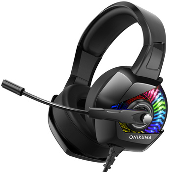 Słuchawki gamingowe Onikuma K6 RGB USB (black)