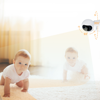 Kamera wewnętrzna Arenti 5G Wi-Fi UHD 3K/5MP z funkcją obrotu i prywatności