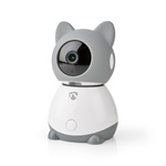 Kamera wewnętrzna Nedis Smartlife Wifi, czujnik ruchu, night vision, szary/biały