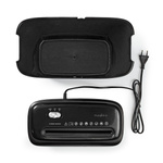 Niszczarka do papieru Nedis 12l DIN P-4 190W Czarna/Uszkodzone opakowanie