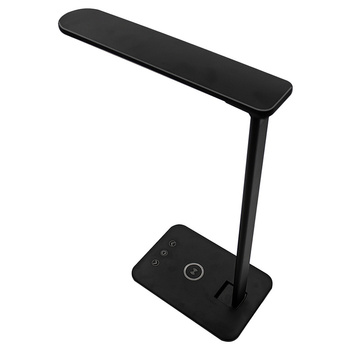 Lampka biurkowa LED Denver z ładowarką bezprzewodową czarna