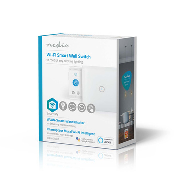 Włącznik światła Nedis SmartLife WIFIWS10WT Wi-Fi