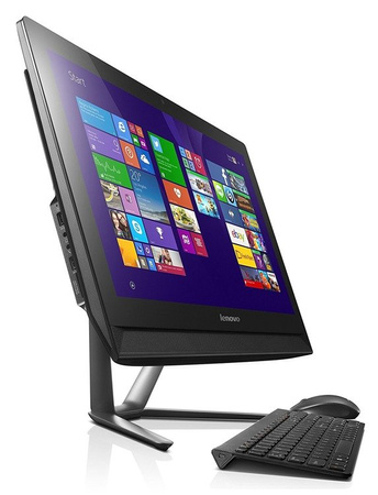 AiO Lenovo C40-05-F0B500 A6-7310/21.5" FHD/8GB/1TB/Radeon R4/DVDRW/Keyboard+Mouse/Win10