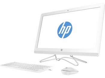 AiO HP 24-E030NA/UK i3-7100U/23.8"/8GB/2TB/DVD/BT/Keyboard+ Mouse/Win 10 White