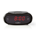 Radiobudzik Nedis CLAR001BK LED projekcja 2x budzik FM Czarny