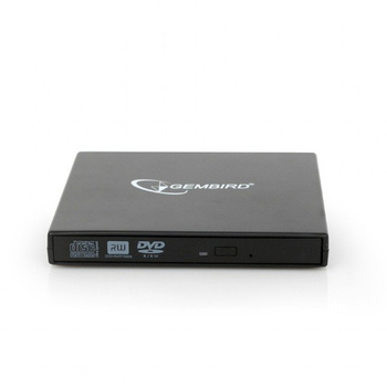 Gembird nagrywarka zewnętrzna DVD 8x, CD 24x, USB 2.0, slim, Czarna
