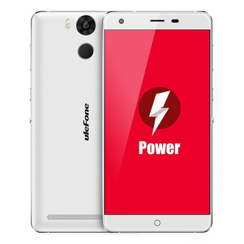 Smartphone Ulefone Power (white) + etui/słuchawki