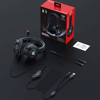 Słuchawki gamingowe Onikuma X1 RGB USB (black)