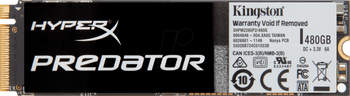 Dysk SSD 480GB Kingston HyperX Predator M.2 transfer: 1400/1000 MB/s