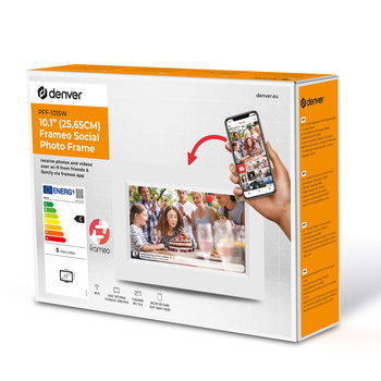 Ramka na zdjęcia Denver z FRAMEO 10.1" 16GB biała