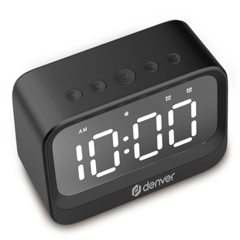 Radiobudzik Denver EC-53B z głośnikiem Bluetooth czarny