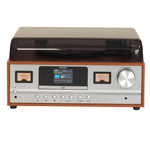 Retro wieża stereo Denver MRD-52 z gramofonem light wood