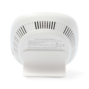 Czujnik jakości powietrza Nedis SmartLife Wi-Fi WIFISA20CBK Czarno-biały/Uszkodzone opakowanie