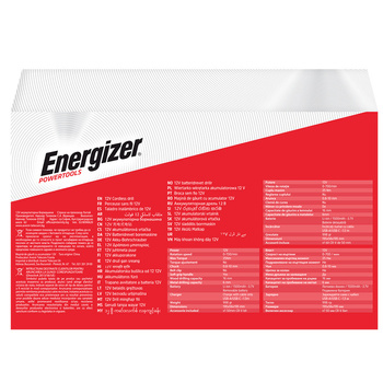 Wiertarka akumulatorowa Energizer 12V + akumulator 12V/Uszkodzone opakowanie