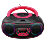 Boombox BT Denver TCL-212BT z radiem, wejściem CD, USB różowy