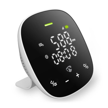 Czujnik jakości powietrza Nedis SmartLife Wi-Fi WIFISA20CBK Czarno-biały
