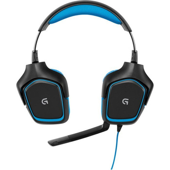 Słuchawki gamingowe Logitech G430 czarno-niebieskie (black-blue)