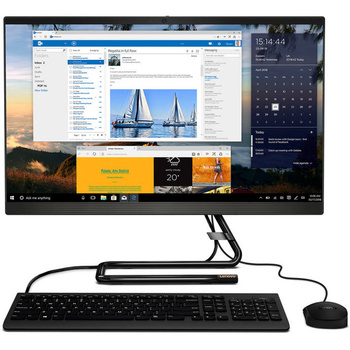 AiO Lenovo A340-F0ER0000   I3-9100T/24" FHD/8GB/512GB SSD Touchscreen/BT/Keyboard+Mouse/W10 black