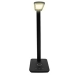 Lampka biurkowa LED Denver z ładowarką bezprzewodową czarna