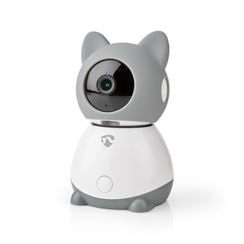 Kamera wewnętrzna Nedis Smartlife Wifi, czujnik ruchu, night vision, szary/biały