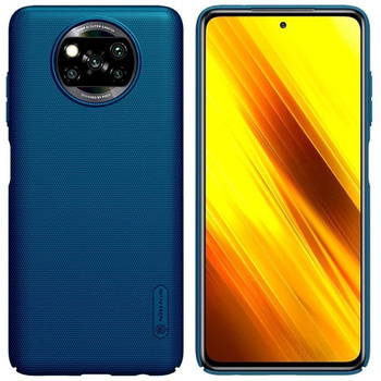 Etui Nillkin Super Frosted Shield Xiaomi Poco X3 NFC (Peacock Blue)
