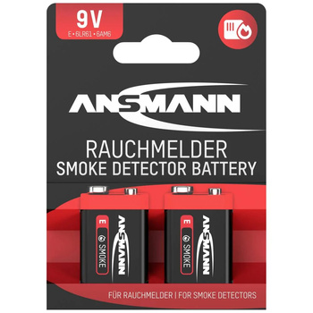 Baterie alkaliczne ANSMANN RED 2 x E/6LR61 9V
