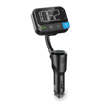 Transmiter FM samochodowy Nedis CATR1024BK Bluetooth 2" elastyczny Czarny
