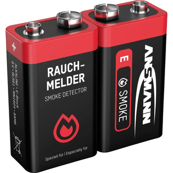 Baterie alkaliczne ANSMANN RED 2 x E/6LR61 9V