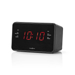Radiobudzik Nedis CLAR002BK LED AUX projekcja 2x budzik FM Czarny