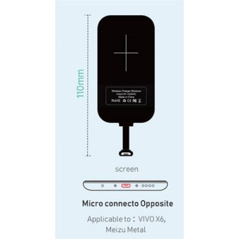 Wkładka indukcyjna Nillkin Magic Tags (Micro USB port) Narrow-side Up (Black)