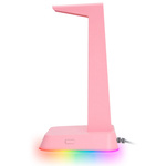 Stojak na słuchawki z podświetleniem RGB Onikuma ST2 różowy