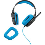 Słuchawki gamingowe Logitech G430 czarno-niebieskie (black-blue)