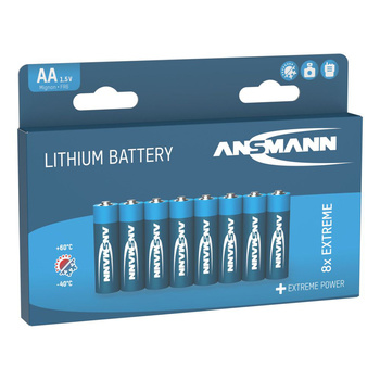Baterie litowe ANSMANN 8 x AA/FR6 1.5V