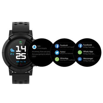Smartwatch GPS Bluetooth z czujnikiem tętna Denver SW-510 czarny