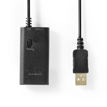 Nadajnik Bluetooth Nedis BTTR100BK 3.5 mm AptX LL/AptX/SBC Do 2 urządzeń Czarny