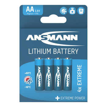 Baterie litowe ANSMANN 4 x AA/FR6 1.5V