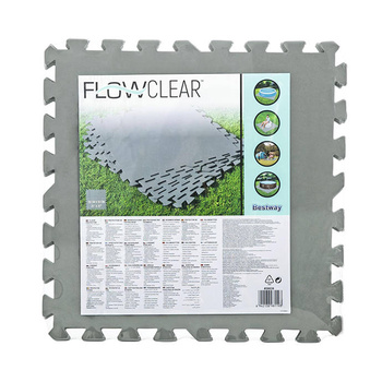 Bestway Płyty ochronne do basenów puzzle Flowclear 20" x 20"/50cm x 50cm 56639