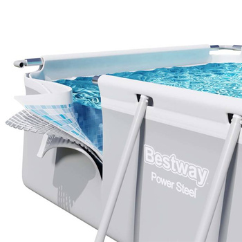 Bestway Prostokątny Basen stelażowy Power Steel 13'6" x 6'7" x 48"/4.12m x 2.01m x 1.22m 56456
