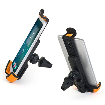Uchwyt samochodowy na smartfon 3,5-6" Technaxx tabletki zapachowe (czarny, pomarańczowy)