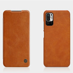 Etui Nillkin Qin Leather Xiaomi Redmi Note 10 5G/Poco M3 Pro (Brown)