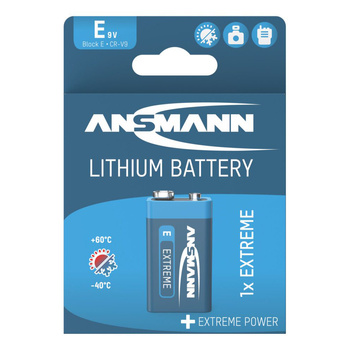 Bateria litowa ANSMANN Extreme E/1604LC/PP3 9V