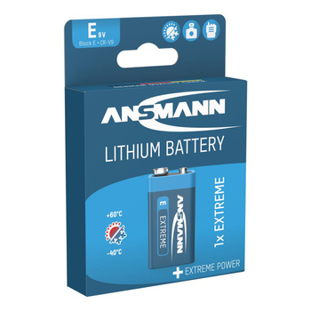 Bateria litowa ANSMANN Extreme E/1604LC/PP3 9V