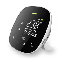 Czujnik jakości powietrza Nedis SmartLife Wi-Fi WIFISA20CBK Czarno-biały