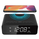 Budzik Denver ECQ-106 z ładowarką indykcyjną QI (5W)