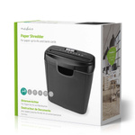 Niszczarka do papieru Nedis 10l DIN P-2 190W Czarna