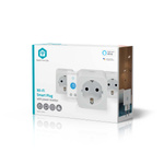 Inteligentne gniazdko Nedis SmartLife WIFIP121FWT3 Wi-Fi (3 sztuki)